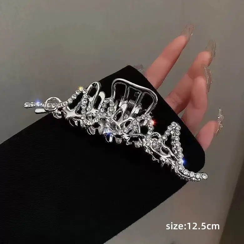 Silver Cold Style Hairpin with Stone Accents - Image 26