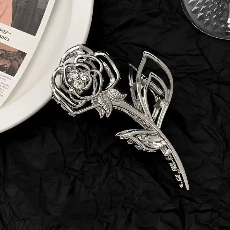 Silver Cold Style Hairpin with Stone Accents - Image 28