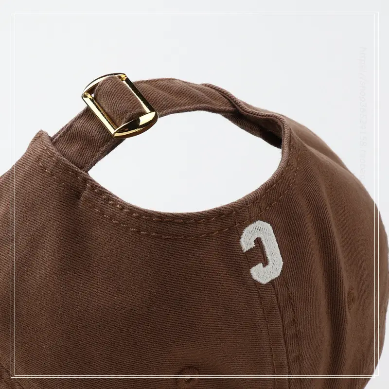 Women's Gray C Embroidered Baseball Cap - Image 13