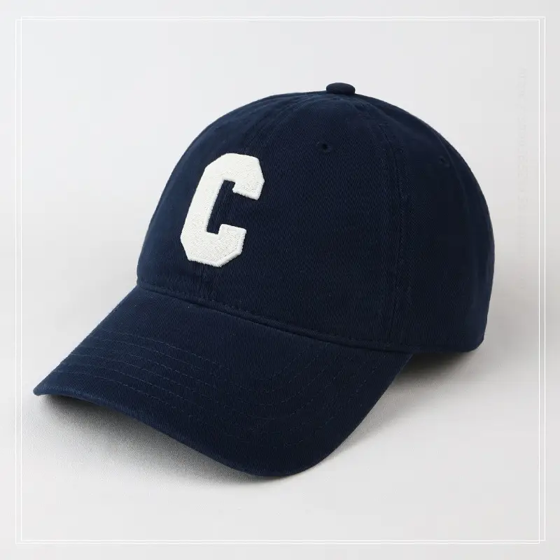 Women's Gray C Embroidered Baseball Cap — feature 1