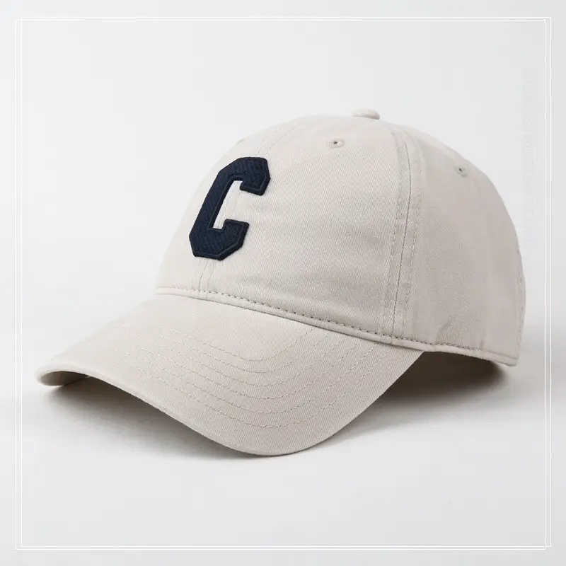 Women's Gray C Embroidered Baseball Cap — feature 10
