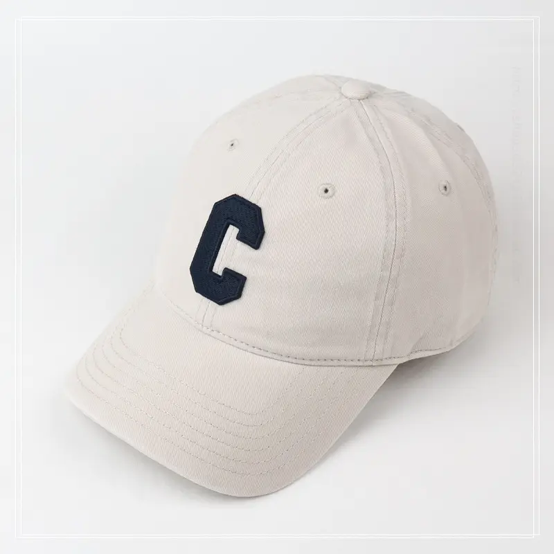 Women's Gray C Embroidered Baseball Cap — feature 11