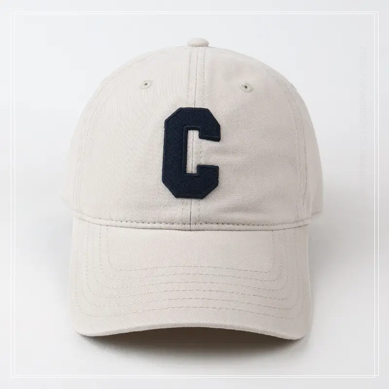 Women's Gray C Embroidered Baseball Cap — feature 12