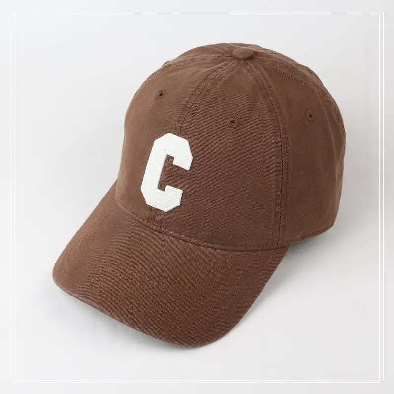 Women's Gray C Embroidered Baseball Cap — feature 13