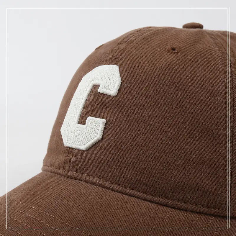 Women's Gray C Embroidered Baseball Cap — feature 14