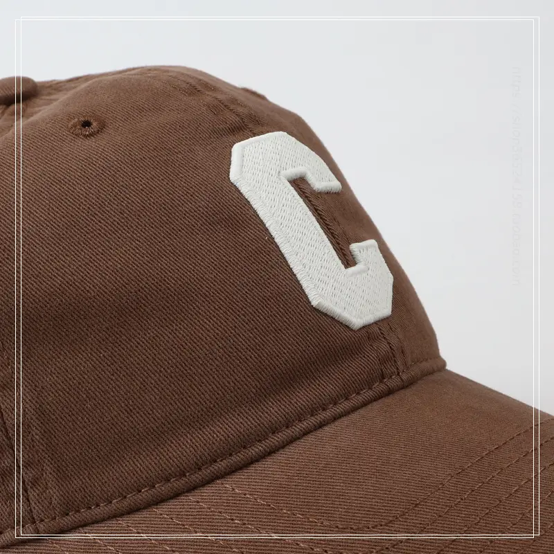 Women's Gray C Embroidered Baseball Cap — feature 16