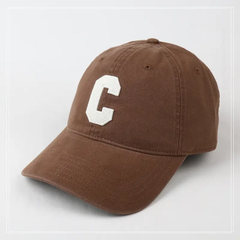 Women's Gray C Embroidered Baseball Cap — feature 5