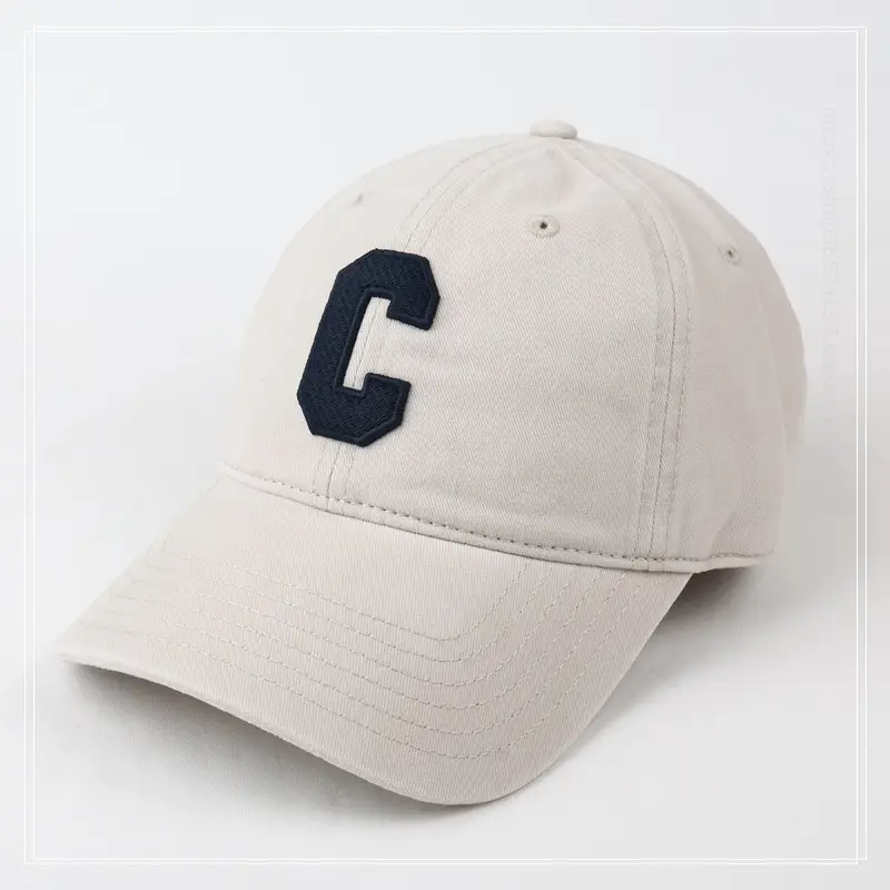 Women's Gray C Embroidered Baseball Cap — feature 7