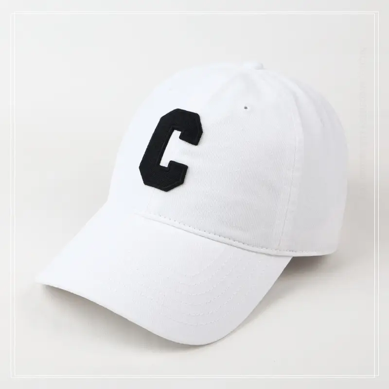 Women's Gray C Embroidered Baseball Cap - Image 2