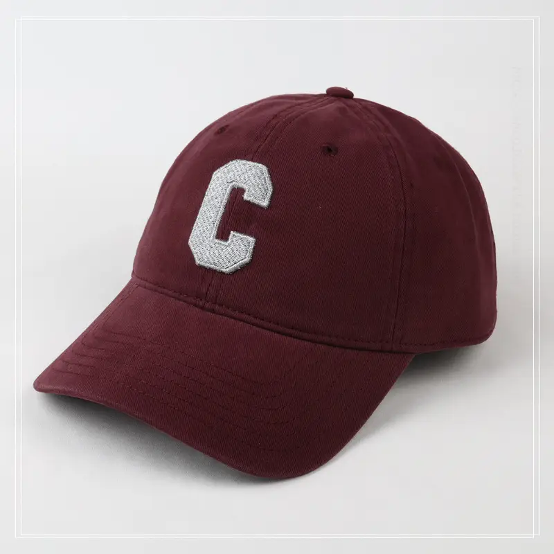 Women's Gray C Embroidered Baseball Cap - Image 6