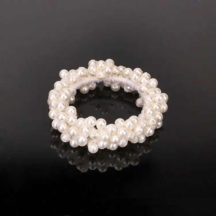 Korean Pearl Hair Ring Bracelet Dual Purpose High Elastic - Image 2