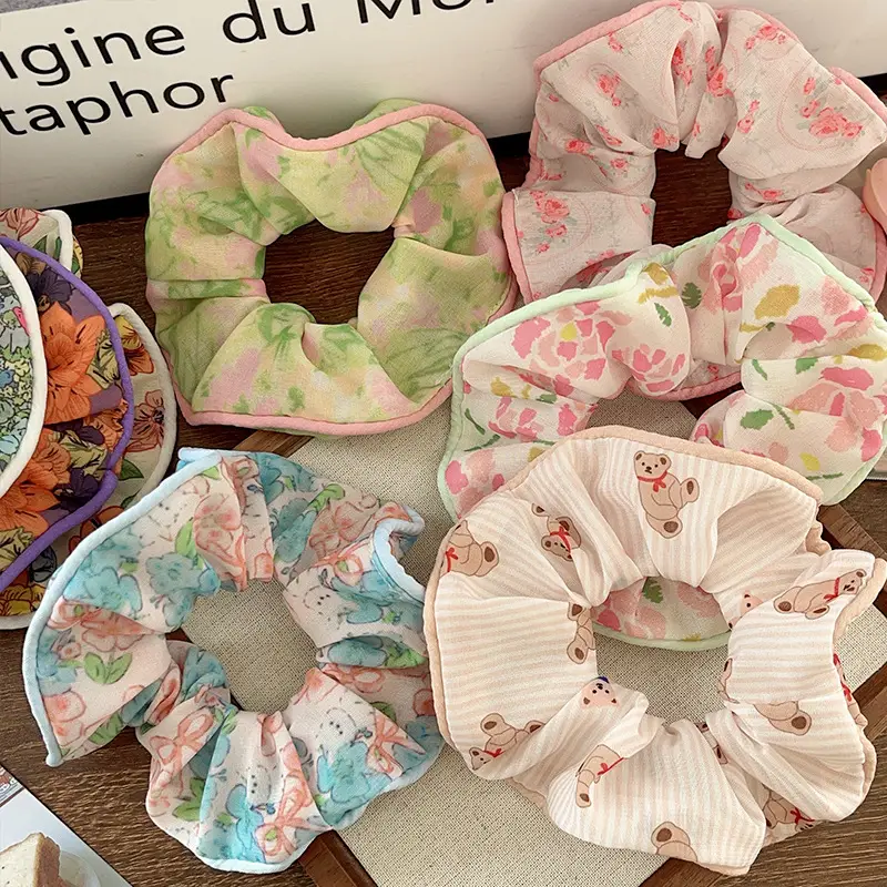 Floral Heart Ponytail Hair Tie for Girls — feature 10