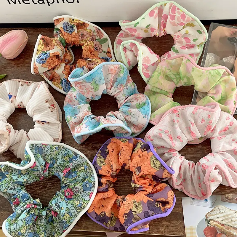 Floral Heart Ponytail Hair Tie for Girls — feature 12