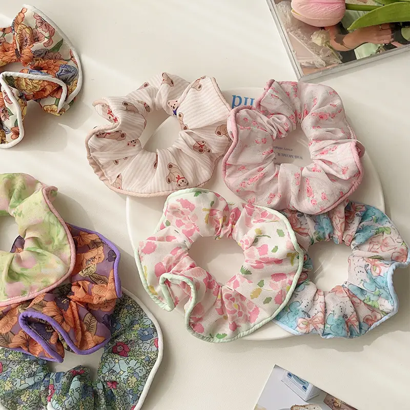 Floral Heart Ponytail Hair Tie for Girls — feature 2