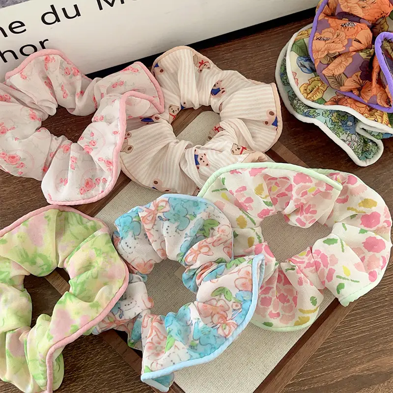 Floral Heart Ponytail Hair Tie for Girls — feature 7