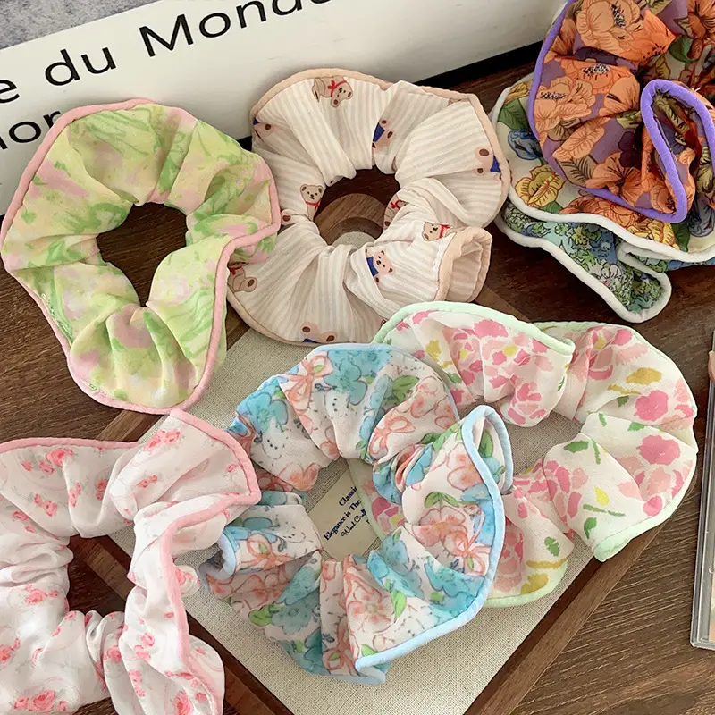 Floral Heart Ponytail Hair Tie for Girls — feature 8