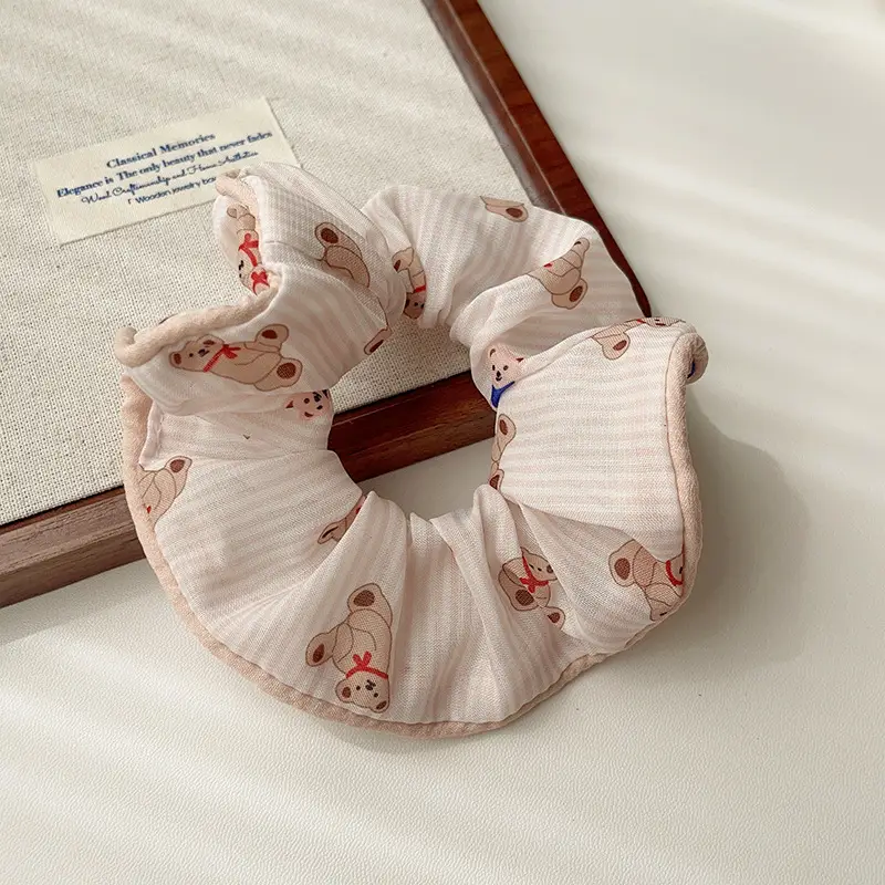 Floral Heart Ponytail Hair Tie for Girls - Image 2