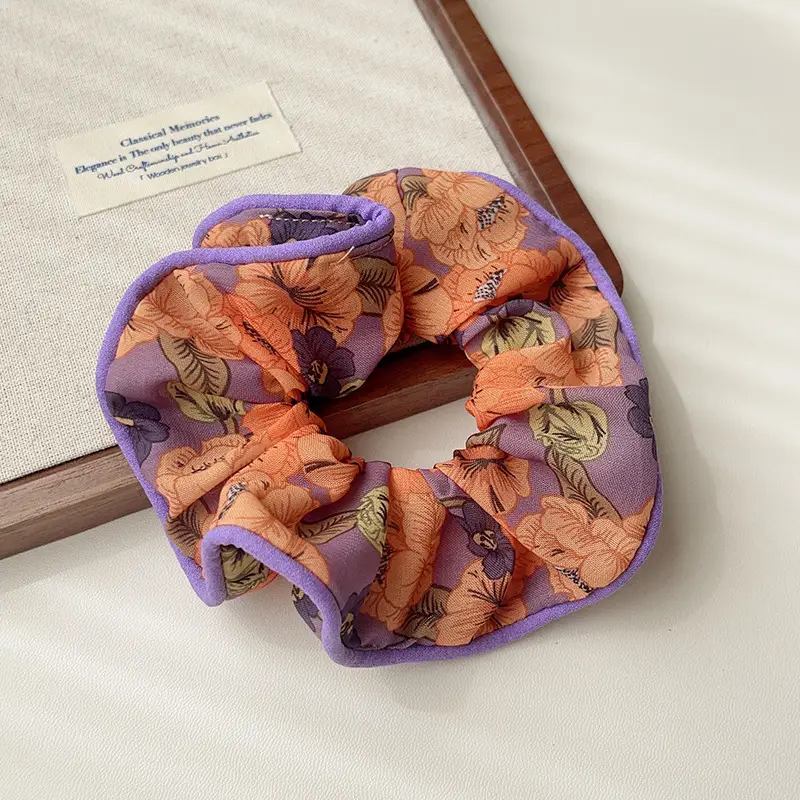 Floral Heart Ponytail Hair Tie for Girls - Image 3