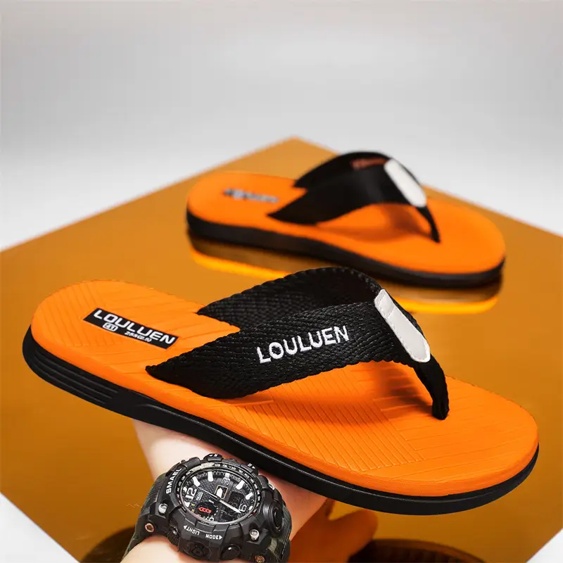 Summer plus size Flip-flops Men's Outer Wear Flip-flops Casual Trendy Non-slip Distinctive Fashionable Beach Sandals and Slippers - Image 6