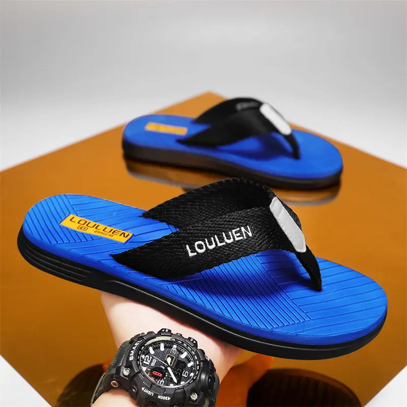 Summer plus size Flip-flops Men's Outer Wear Flip-flops Casual Trendy Non-slip Distinctive Fashionable Beach Sandals and Slippers - Image 8