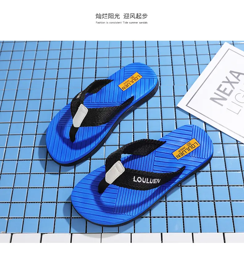 Summer plus size Flip-flops Men's Outer Wear Flip-flops Casual Trendy Non-slip Distinctive Fashionable Beach Sandals and Slippers — feature 16