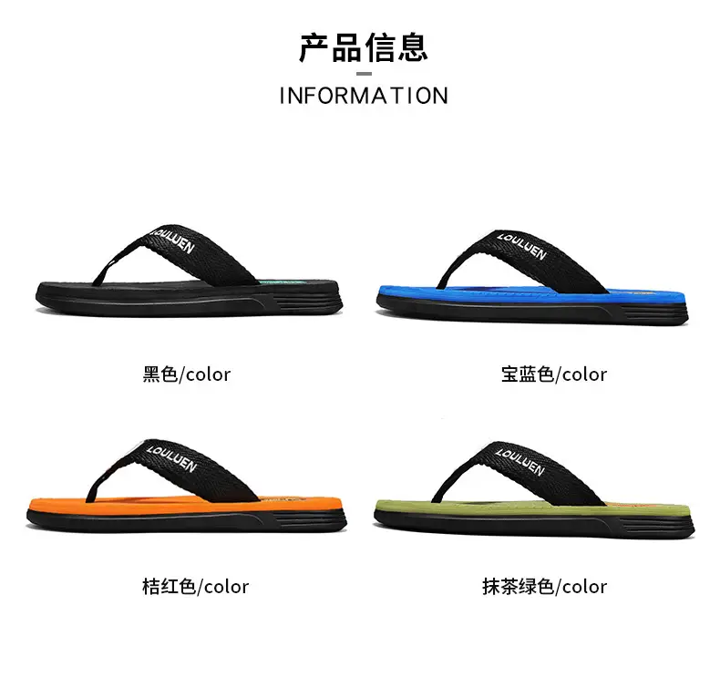 Summer plus size Flip-flops Men's Outer Wear Flip-flops Casual Trendy Non-slip Distinctive Fashionable Beach Sandals and Slippers — feature 3