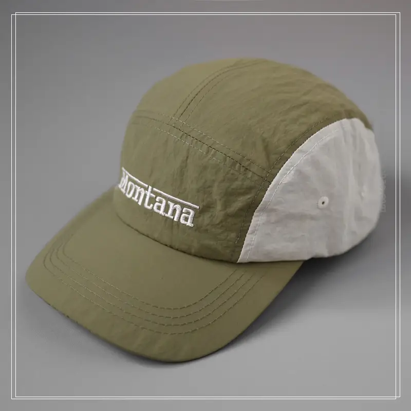 Montana branded grey baseball cap with embroidered logo — feature 6