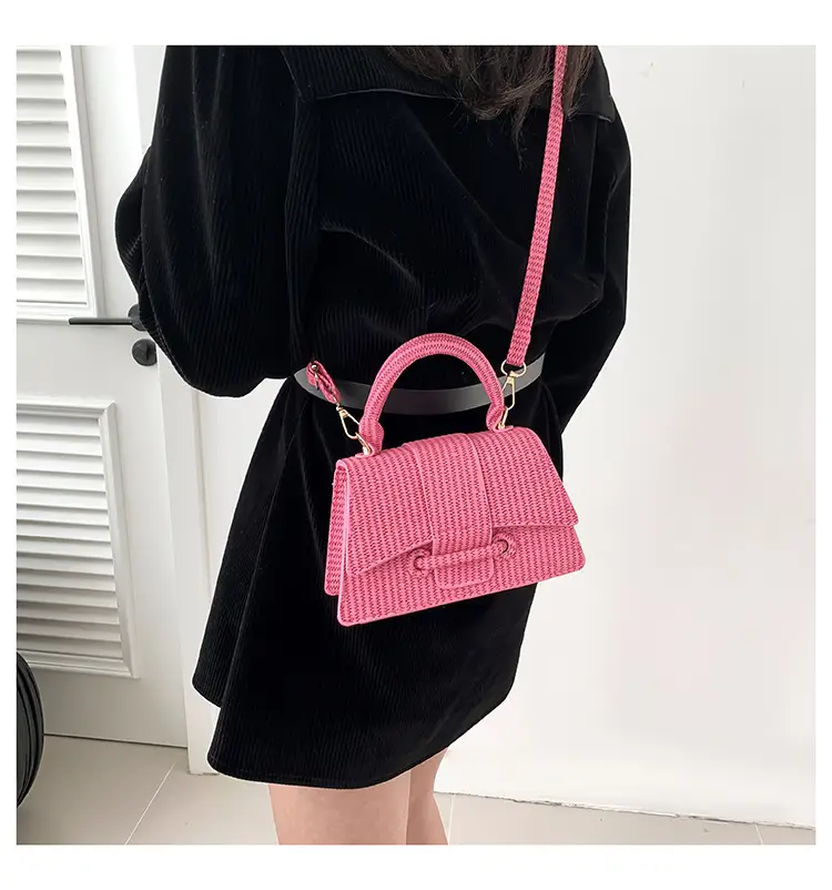 Trendy White Textured Shoulder Bag for Women — feature 17