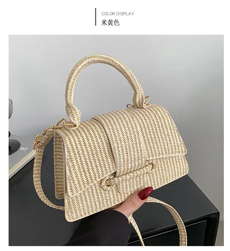 Trendy White Textured Shoulder Bag for Women — feature 21