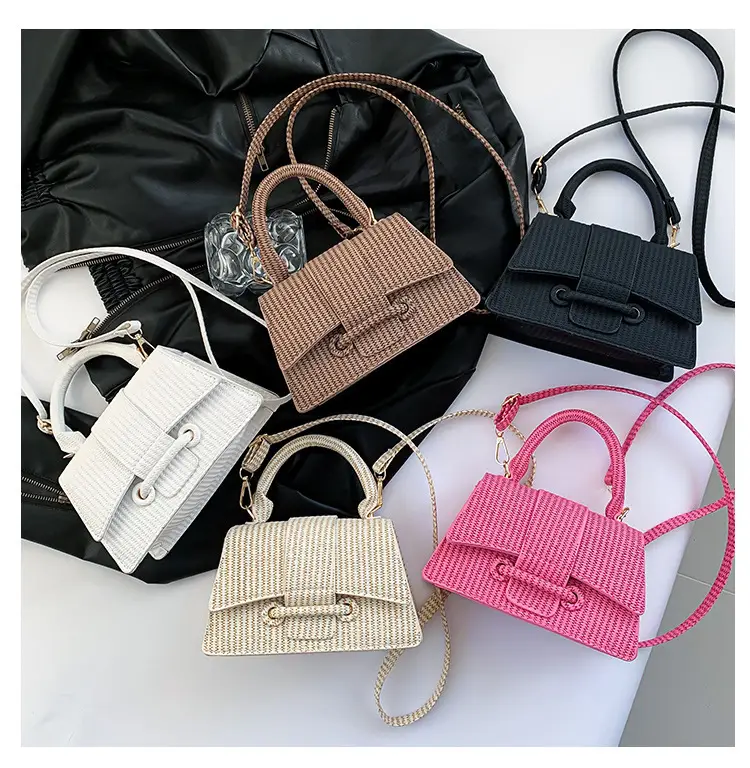 Trendy White Textured Shoulder Bag for Women — feature 24