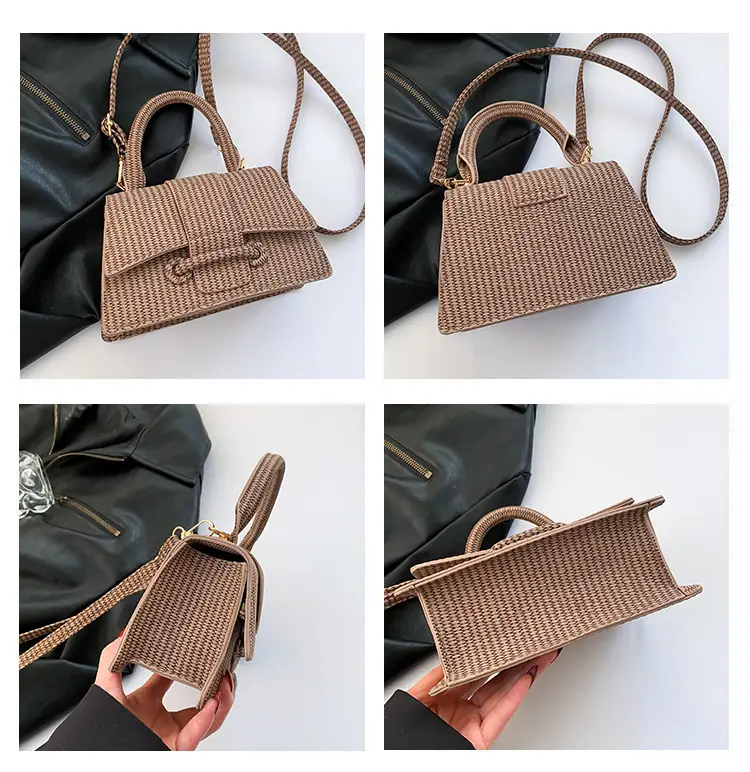 Trendy White Textured Shoulder Bag for Women — feature 7