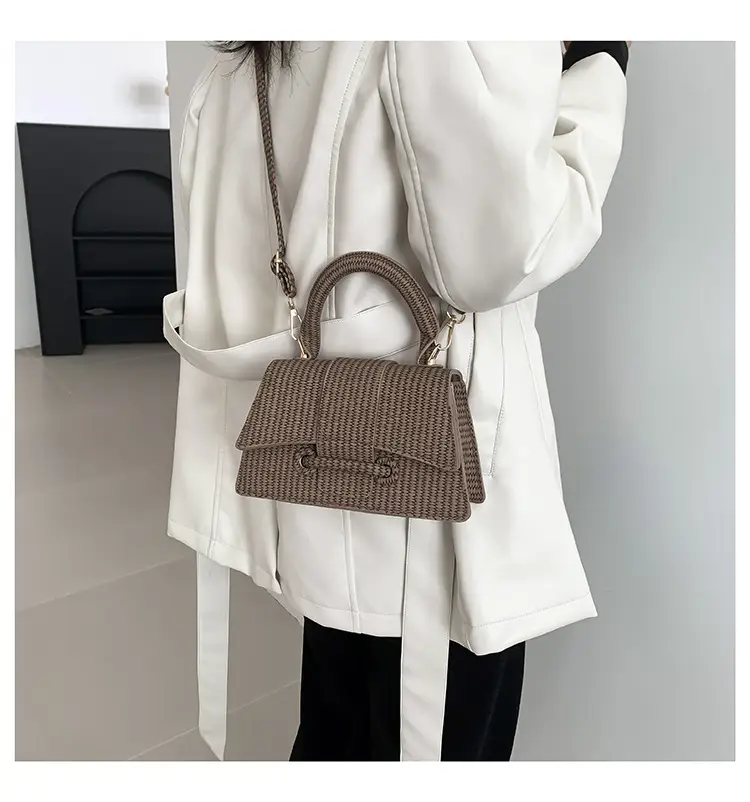 Trendy White Textured Shoulder Bag for Women — feature 9