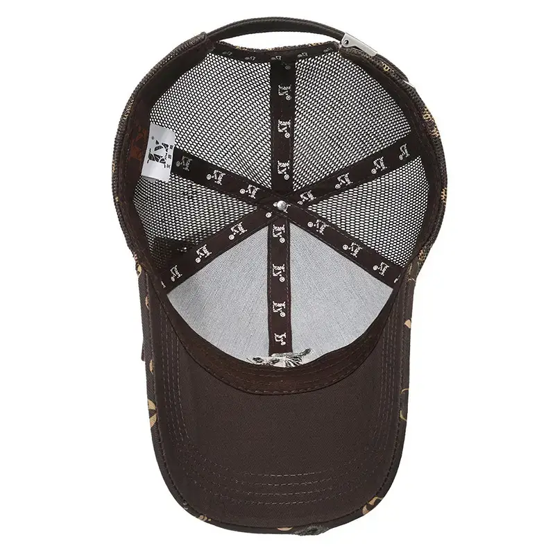 Men Beige Duck Logo Baseball Cap All Match - Image 6