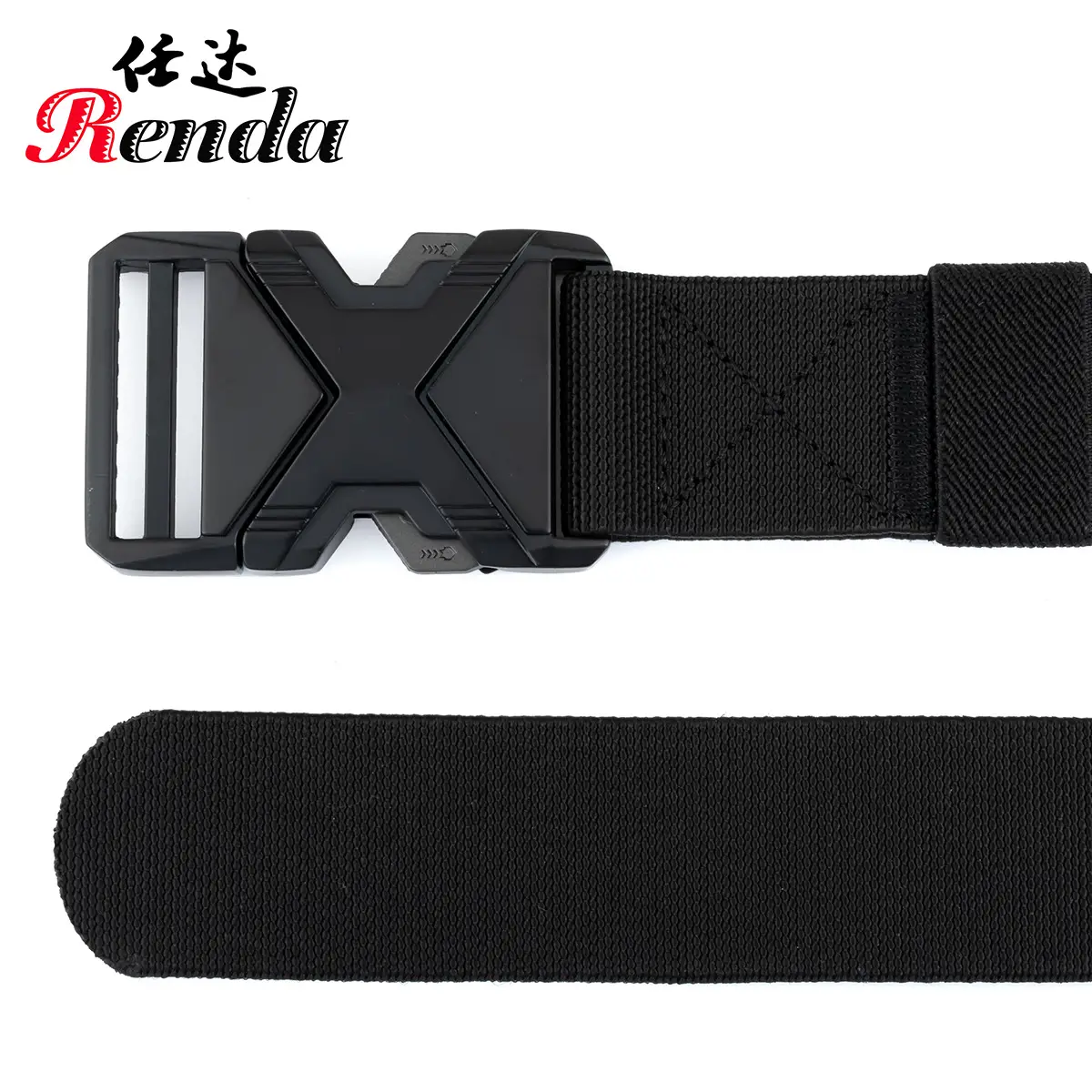 Men's Brown Tactical Belt with Quick Release Buckle - Image 8