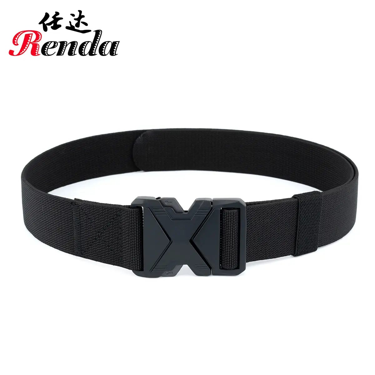 Men's Brown Tactical Belt with Quick Release Buckle - Image 9