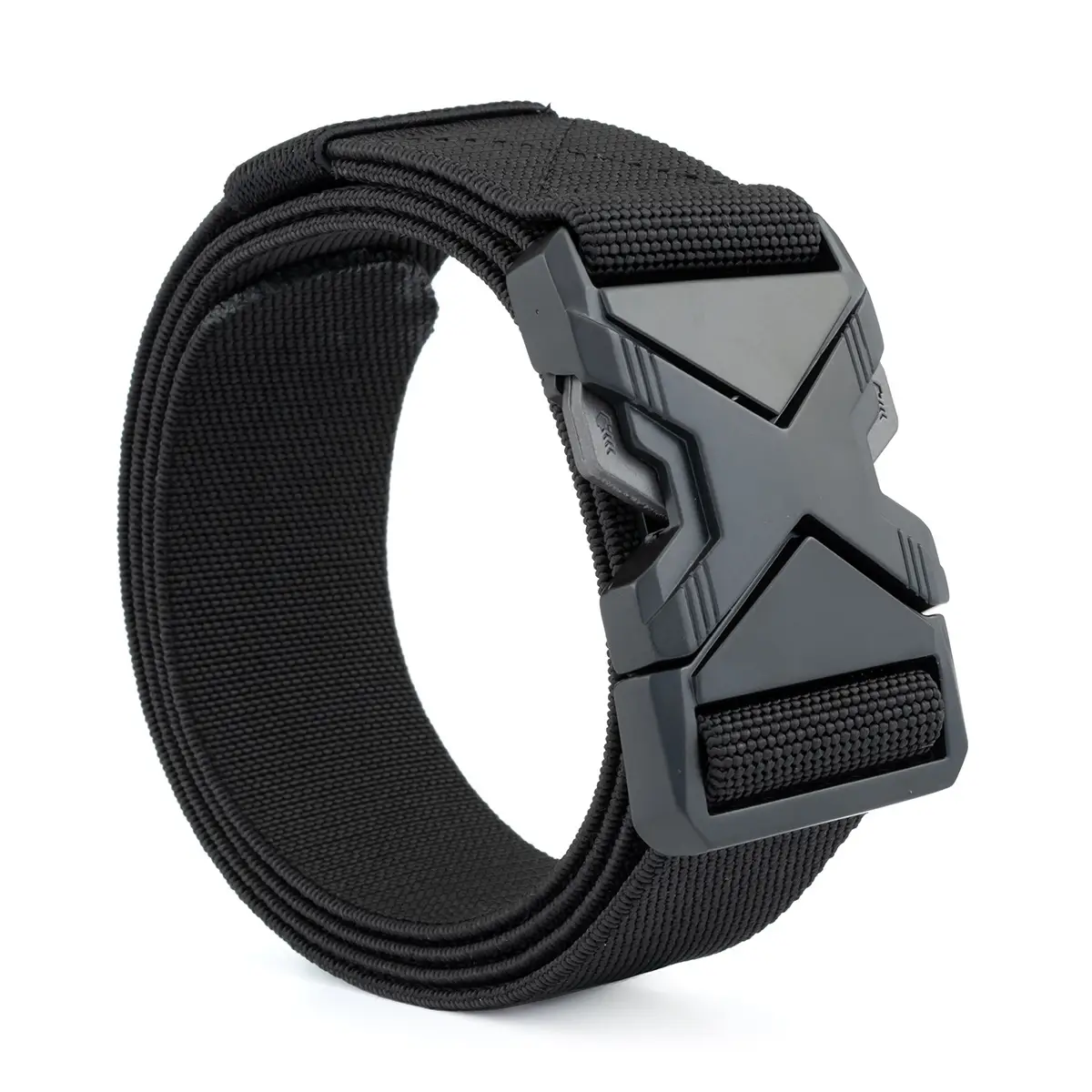 Men's Brown Tactical Belt with Quick Release Buckle - Image 11