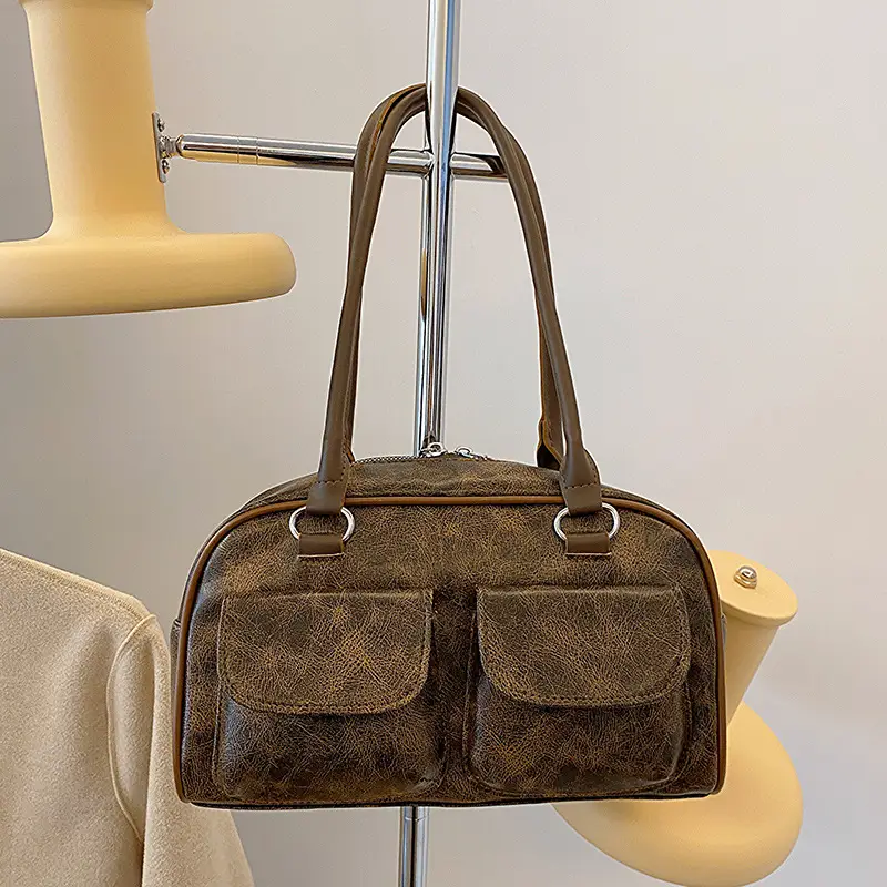 Women's Vintage Textile Shoulder Bag Large Capacity 2024 - Image 5