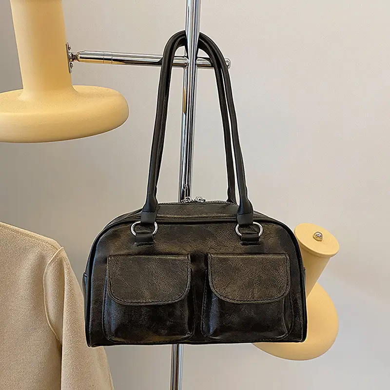 Women's Vintage Textile Shoulder Bag Large Capacity 2024 - Image 6