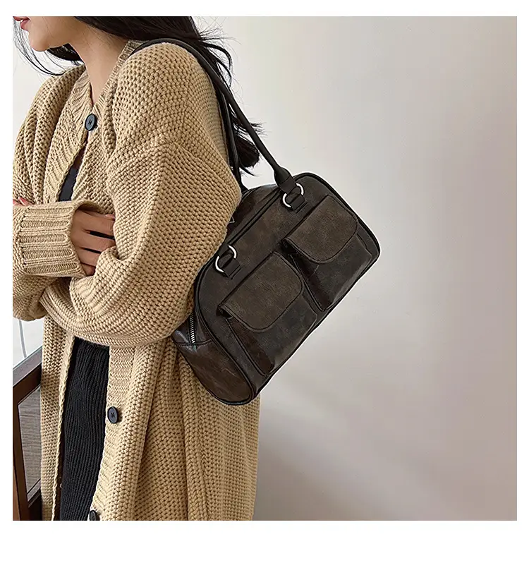 Women's Vintage Textile Shoulder Bag Large Capacity 2024 — feature 13