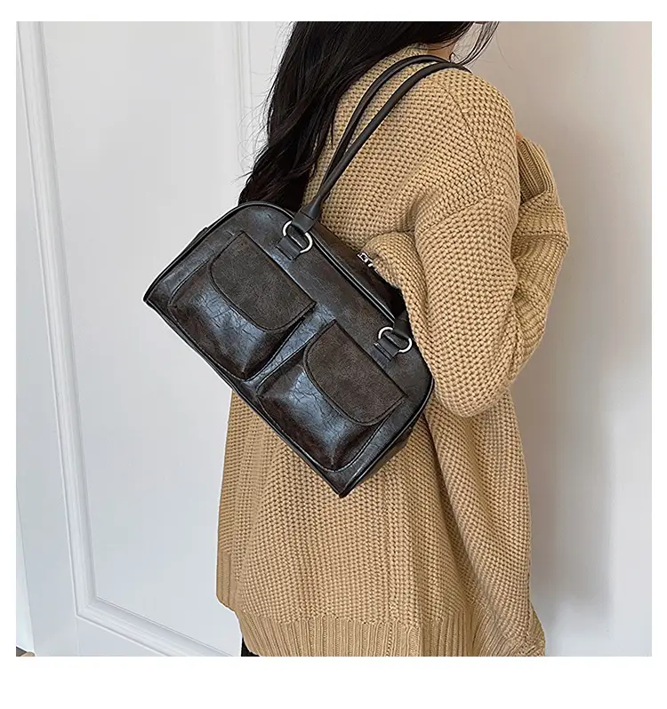 Women's Vintage Textile Shoulder Bag Large Capacity 2024 — feature 16