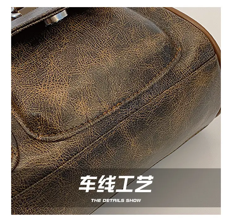 Women's Vintage Textile Shoulder Bag Large Capacity 2024 — feature 3