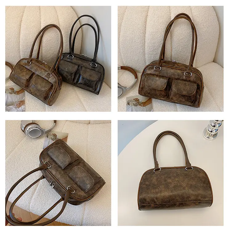 Women's Vintage Textile Shoulder Bag Large Capacity 2024 — feature 7