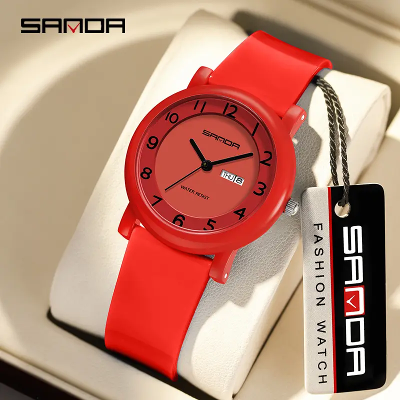 Sanda Blue Silicone Sports Watch for Men Women - Image 12