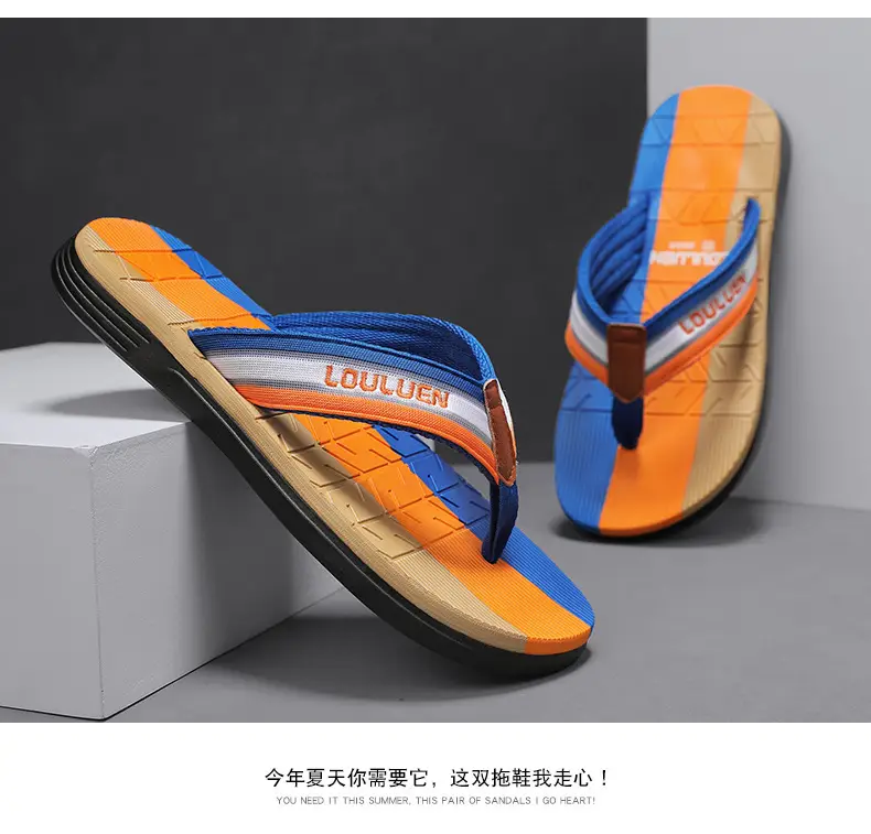 2024 New Style Flip-Flops Men's Summer Slippers Vietnam Outer Wear Flip-Flops Men's Non-Slip Trendy Beach Sandals — feature 15