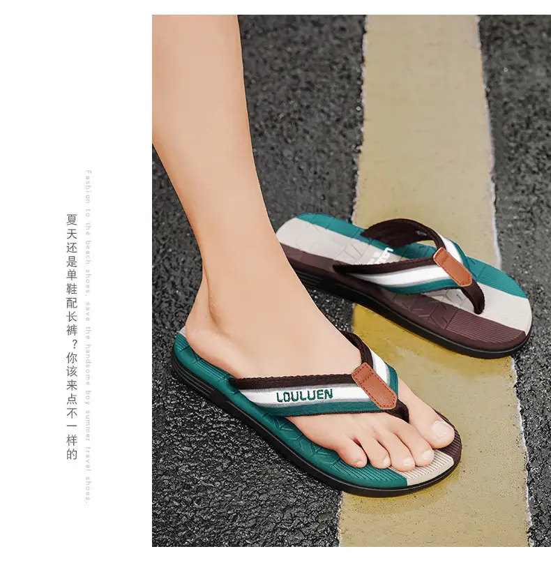2024 New Style Flip-Flops Men's Summer Slippers Vietnam Outer Wear Flip-Flops Men's Non-Slip Trendy Beach Sandals — feature 24