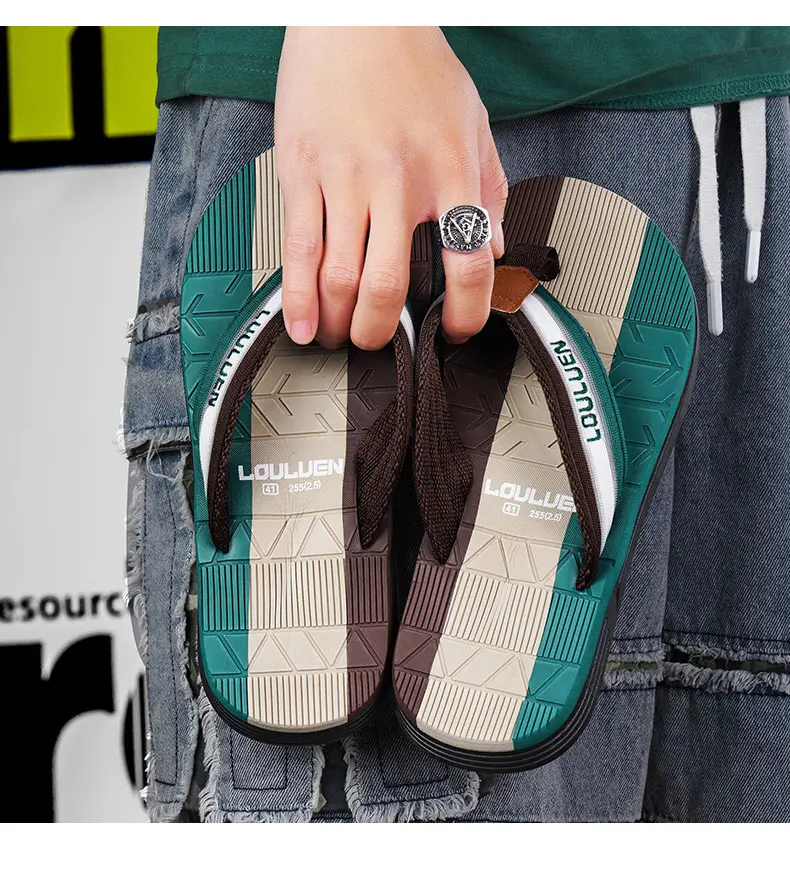 2024 New Style Flip-Flops Men's Summer Slippers Vietnam Outer Wear Flip-Flops Men's Non-Slip Trendy Beach Sandals — feature 25