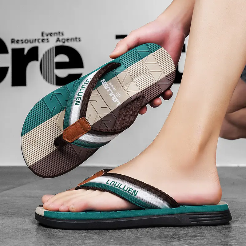2024 New Style Flip-Flops Men's Summer Slippers Vietnam Outer Wear Flip-Flops Men's Non-Slip Trendy Beach Sandals - Image 2