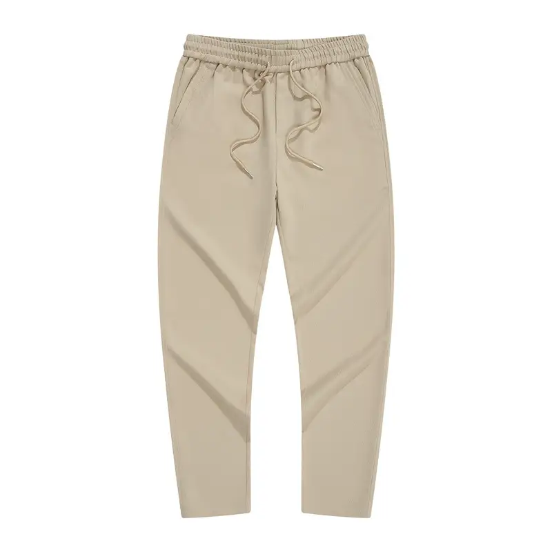 Men's Fleece Lined Straight Casual Pants Grey - Image 15