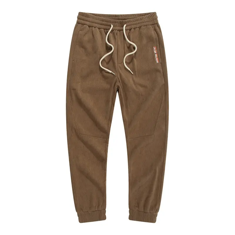 Men's Fleece Lined Straight Casual Pants Grey - Image 10
