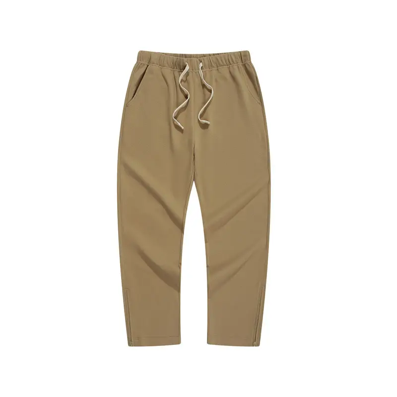 Men's Fleece Lined Straight Casual Pants Grey - Image 2
